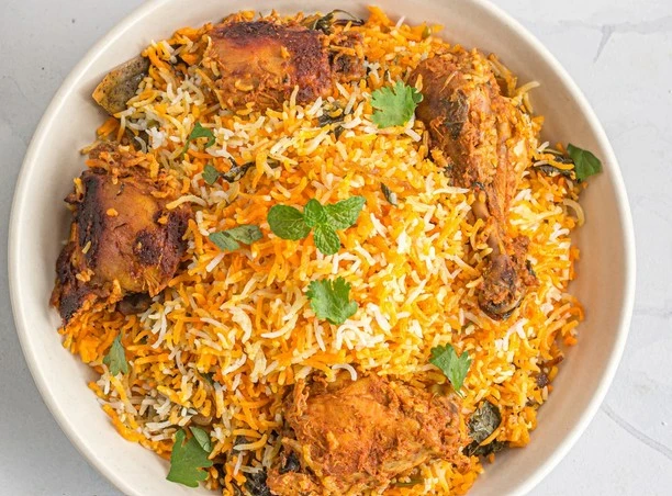 Delicious Chicken Biryani dish at BHARAT HALWAI in Edmonton, AB